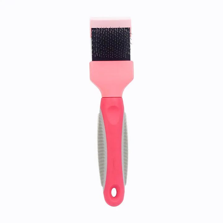 Soft silicone pet detangling brush, ideal for massaging and fur removal on cats and dogs during baths