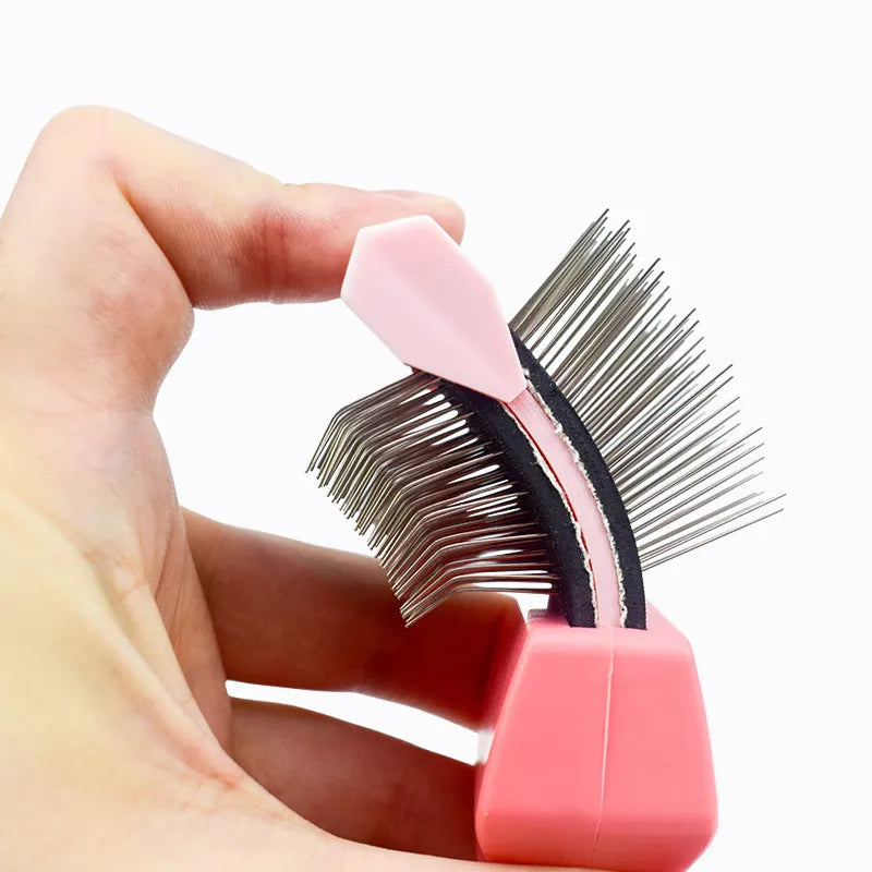 Versatile pet shampoo brush, detangling comb for both cats and dogs, a must-have in pet care supplies