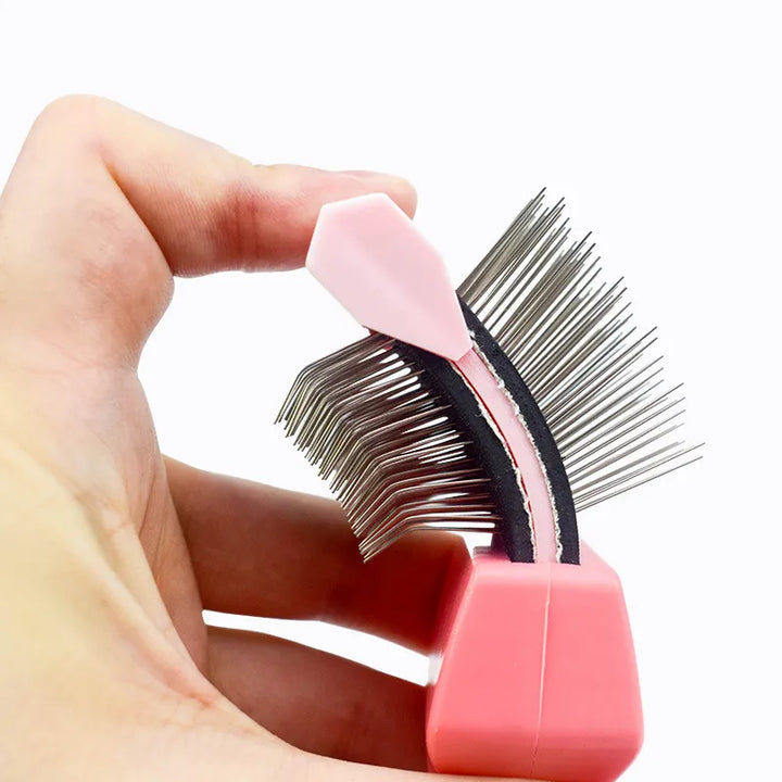 Versatile pet shampoo brush, detangling comb for both cats and dogs, a must-have in pet care supplies