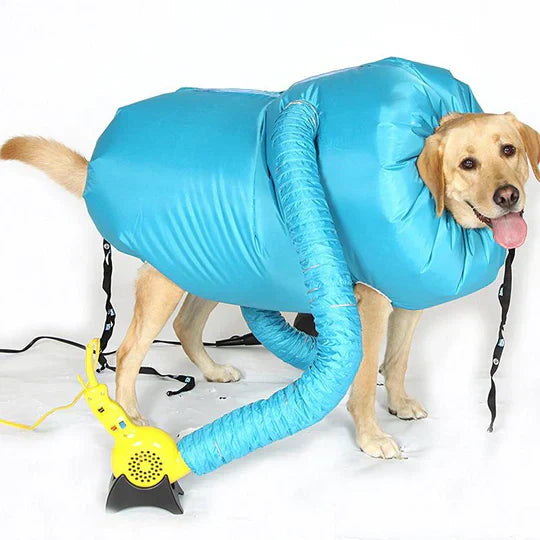 Pet grooming warm air drying coat for cats, quick dry after bathing