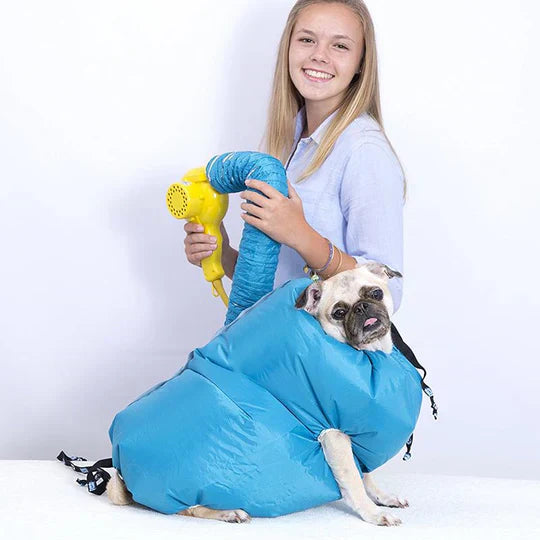 Warm air pet dryer coat, perfect for bath time and pet care