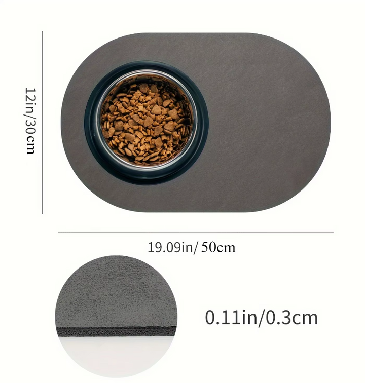 Durable non-slip waterproof pet feeding mat, silicone for easy cleanup, pet supplies