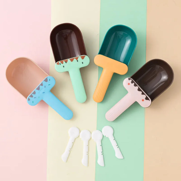 Sundae design pet food measuring spoon, ideal for precise cat and dog meal portions, pet care accessory