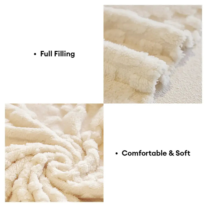 Detail of the elastic band or tie-downs on a jacquard velvet sofa cover, ensuring a secure fit.