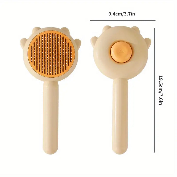 Cat pet brush & shedding tool, designed for comfortable and effective hair removal.
