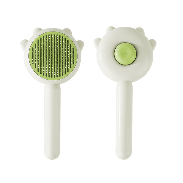 Unisex pet grooming brush, essential pet supplies for feline hair care.