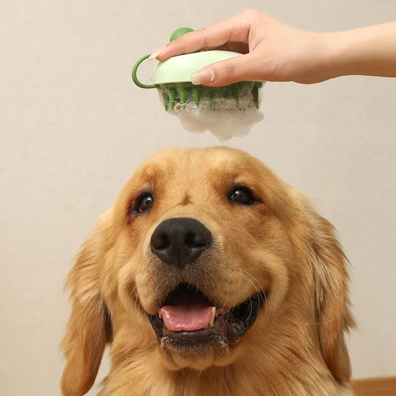 Dual-sided pet grooming brush for short and long-haired dogs & cats, essential pet care