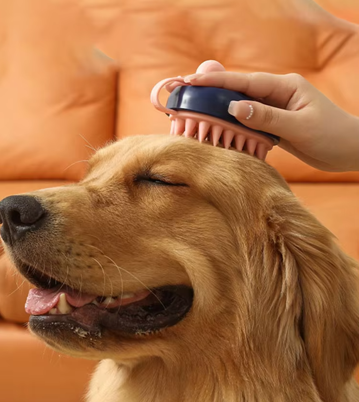Pet grooming accessory, deshedding brush for all dog & cat breeds, effective fur removal