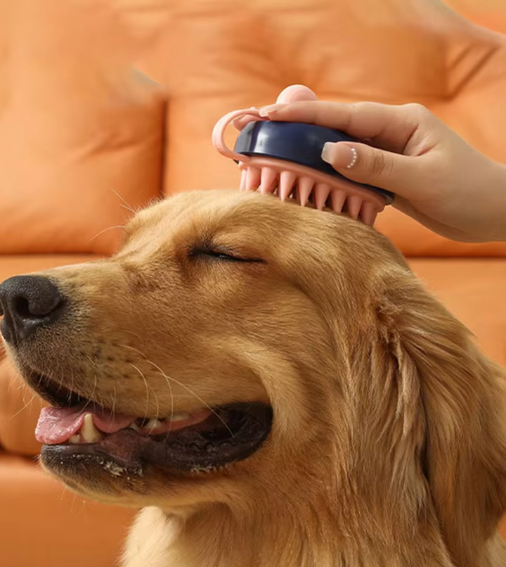Pet grooming accessory, deshedding brush for all dog & cat breeds, effective fur removal