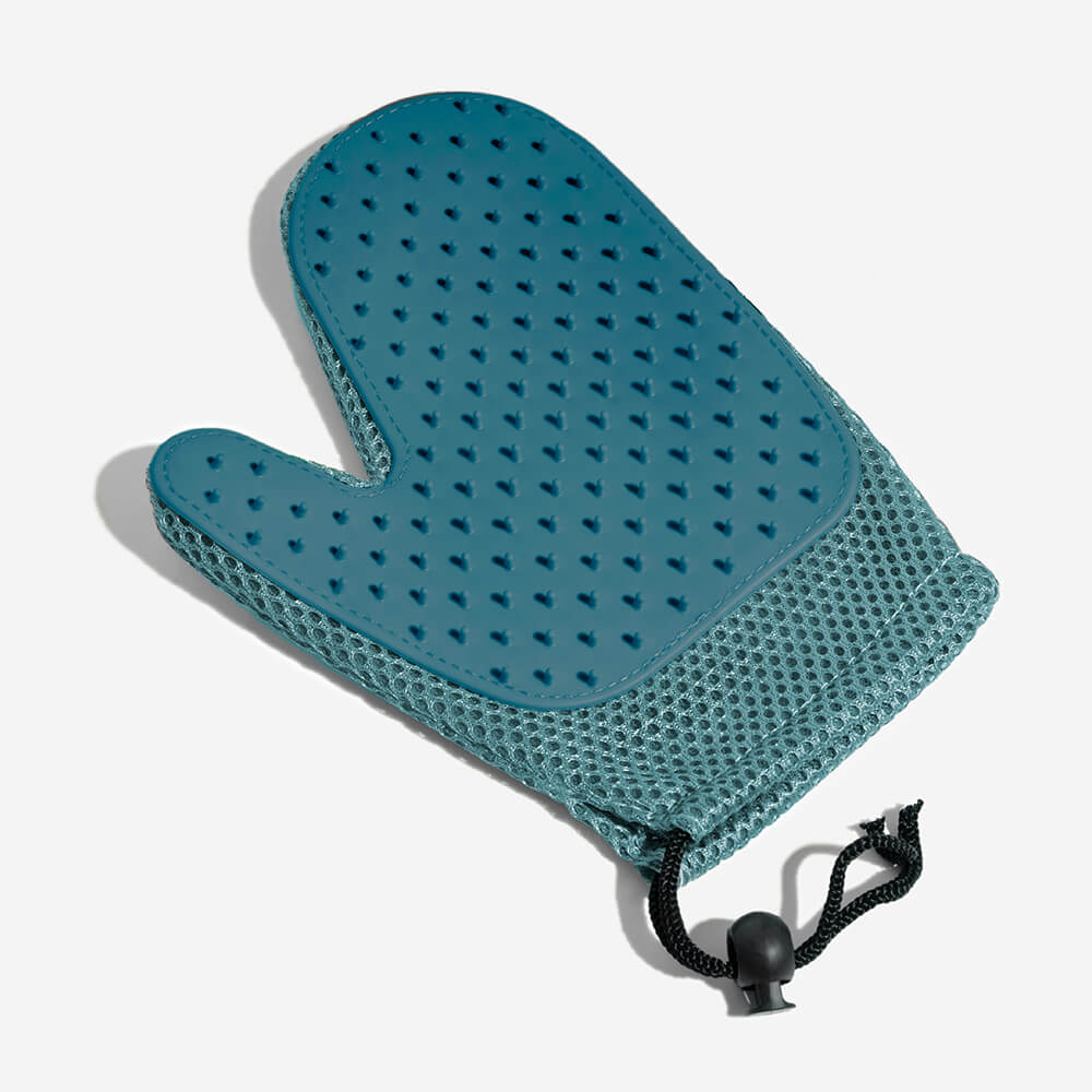 Versatile pet brush and massage glove for all pet grooming needs & hair removal.