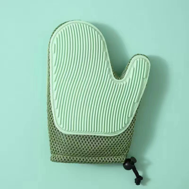 Versatile pet massage glove, a must-have pet supply for easy fur removal and grooming