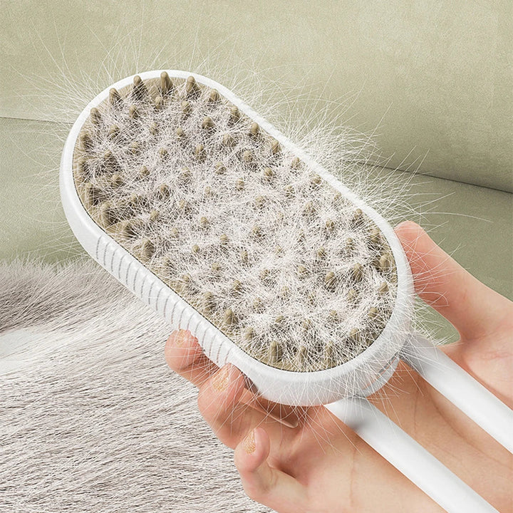 Pet supplies: rechargeable steam brush, a versatile tool for cat and dog fur care