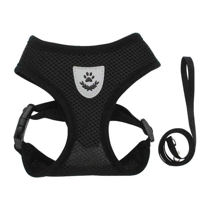 Lightweight unisex pet harness and leash combo, perfect for small to medium dogs and cats