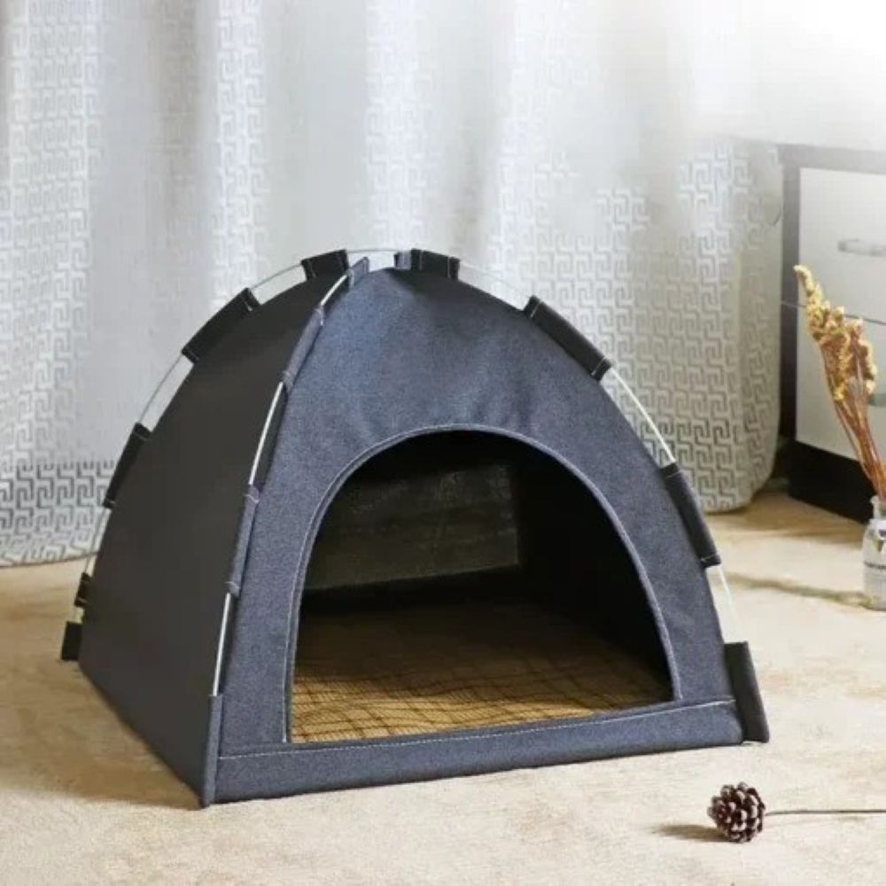 Unisex pet indoor outdoor pop-up cat tent for ultimate comfort and shelter.