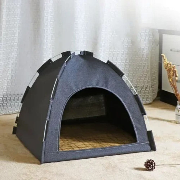 Unisex pet indoor outdoor pop-up cat tent for ultimate comfort and shelter.