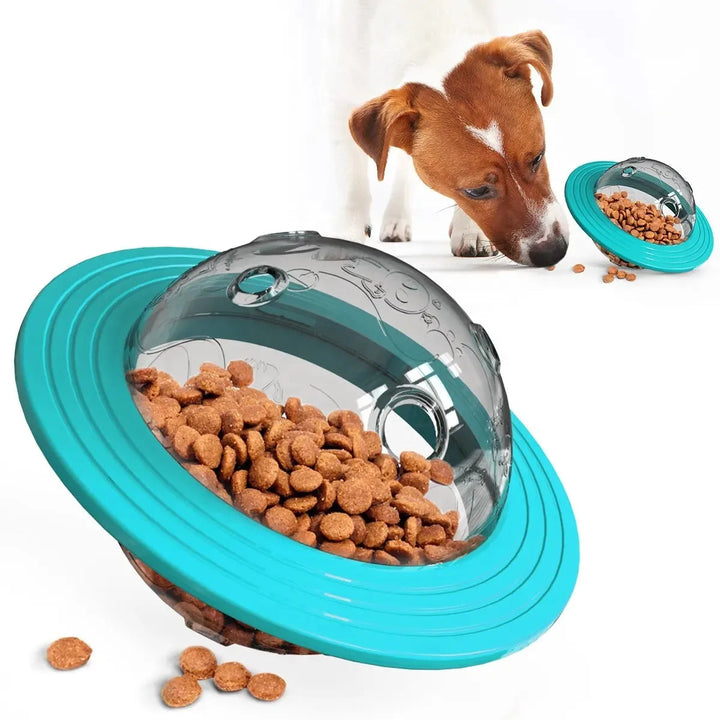 Set of colorful interactive pet training ball toys for dogs, ideal for mental stimulation and slow eating.
