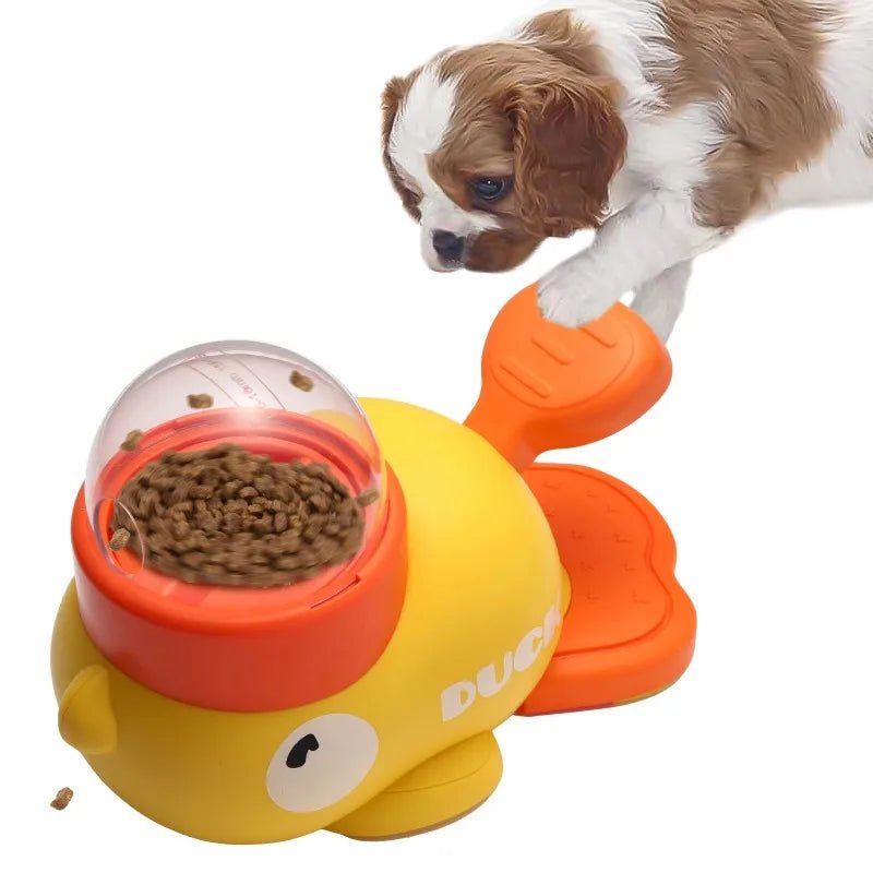 Unisex pet interactive puzzle food dispenser for mental stimulation, suitable for dogs and cats