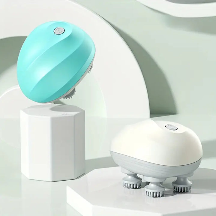 Ergonomic pet massager, a pet care accessory for dog and cat relaxation and stress relief.