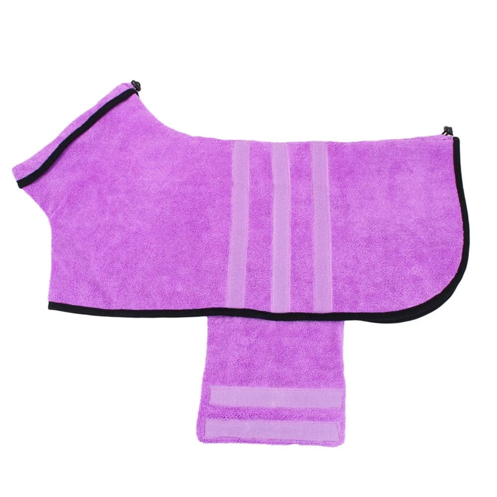 Lightweight petrobe for small animals, quick-drying microfiber dogbathrobe