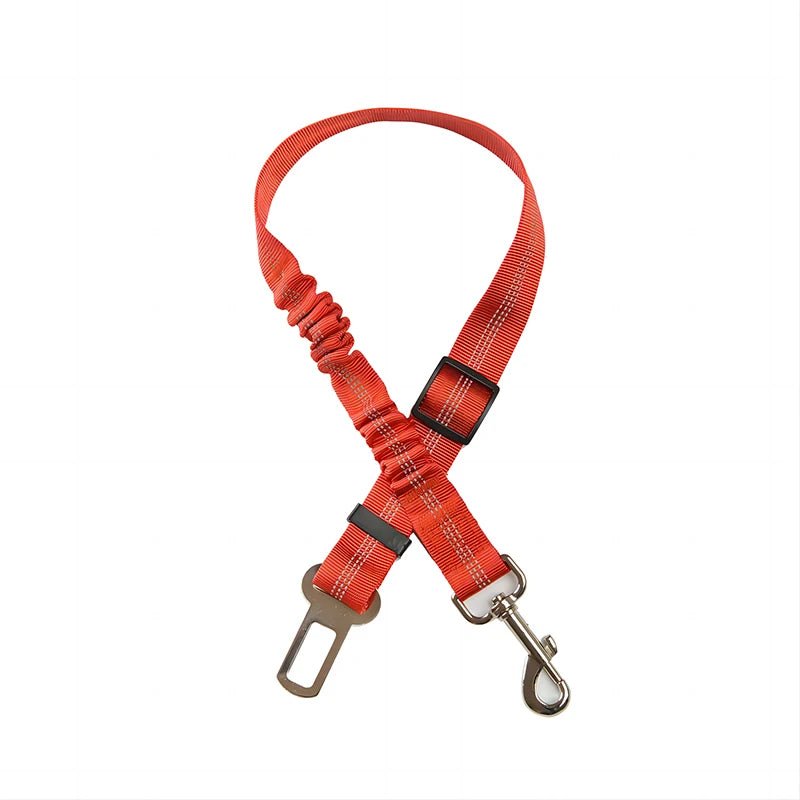 Reflective pet seat belt for car use, enhances visibility and safety for dogs and cats