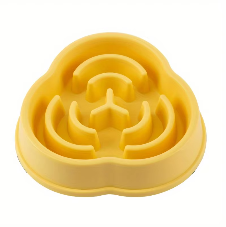 Unisex Pet Slow Feeder Chew Toy Bowl, blue design, dual-purpose as slow feeder and chew toy.