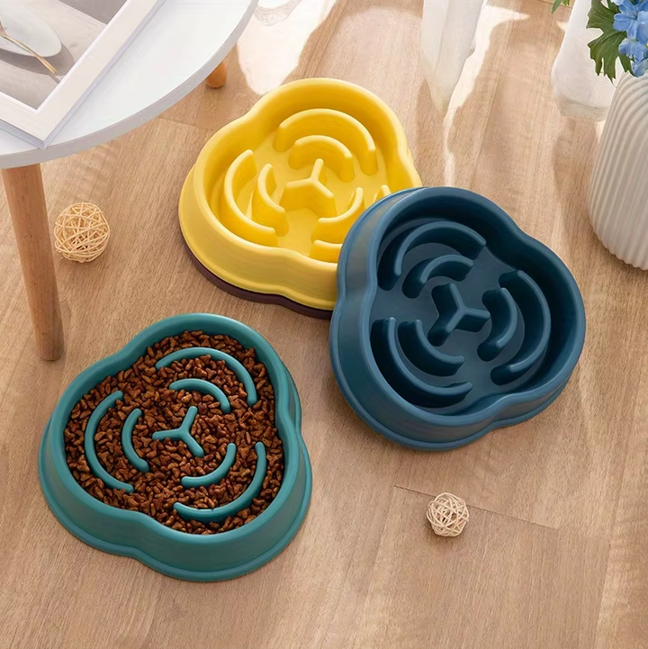 Unisex Pet Slow Feeder Chew Toy Bowl, engaging feeding accessory for dogs and cats.