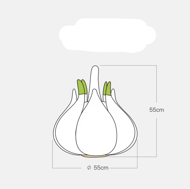 Cute pet accessory: garlic shape cat bed, ideal cozy cave for cats & small dogs