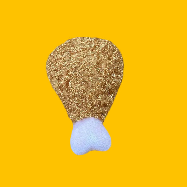 Squeaky taco plush pet toy, fun fast food themed dog chew toy for indoor play