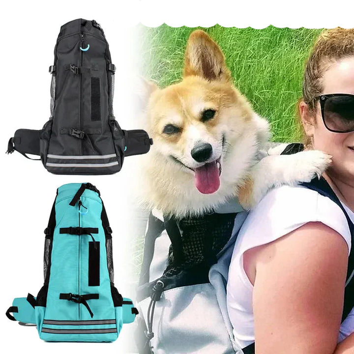 Unisex pet travel backpack for dogs and cats, ideal for car travel, portable pet carrier with breathable mesh