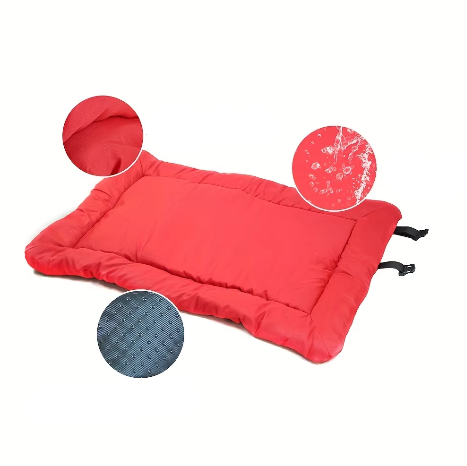 Flexible pet travel car bed and dog sofa cushion, neutral color, essential pet supplies for trips