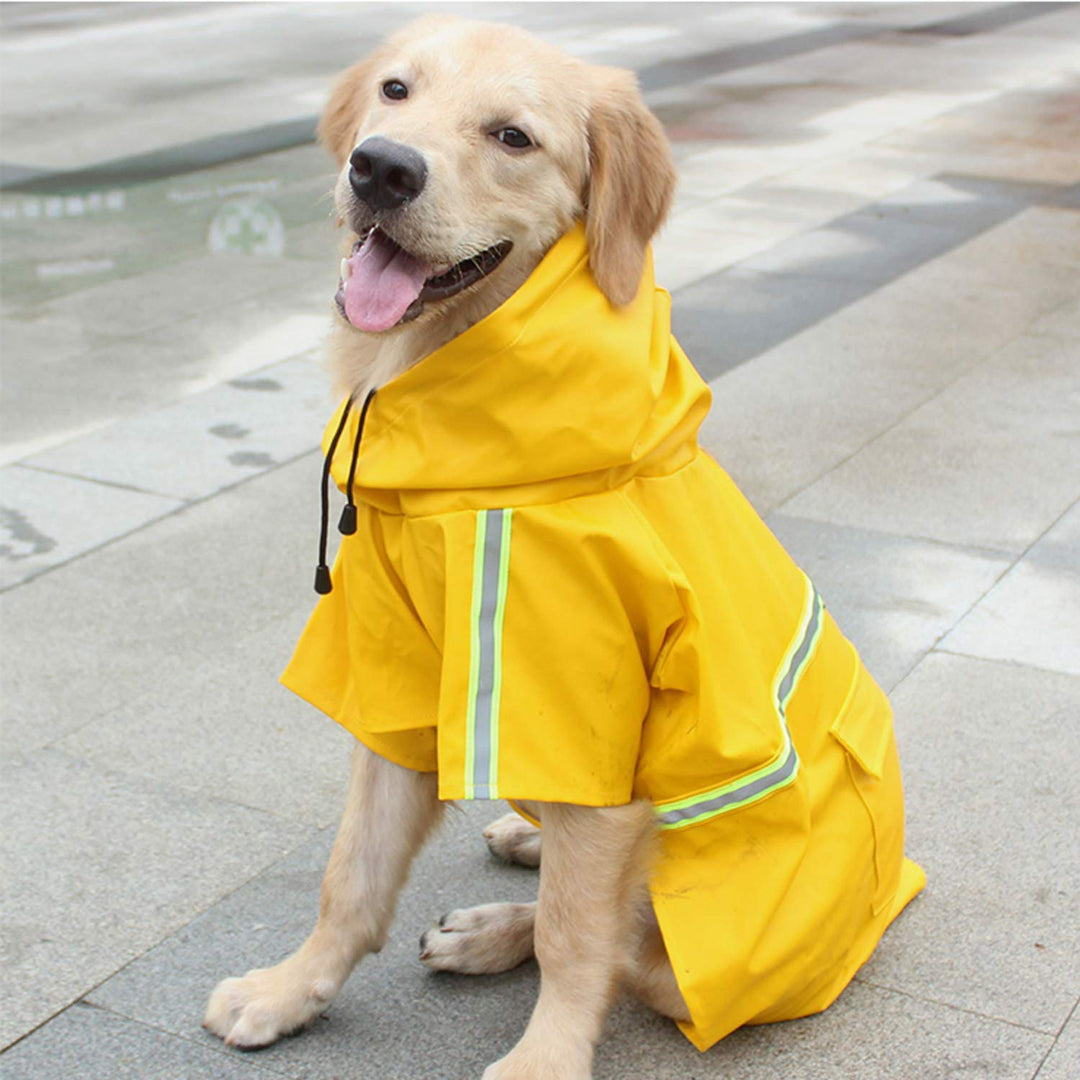 Unisex pet waterproof raincoat, adjustable lightweight dog jacket for all breeds, outdoor gear