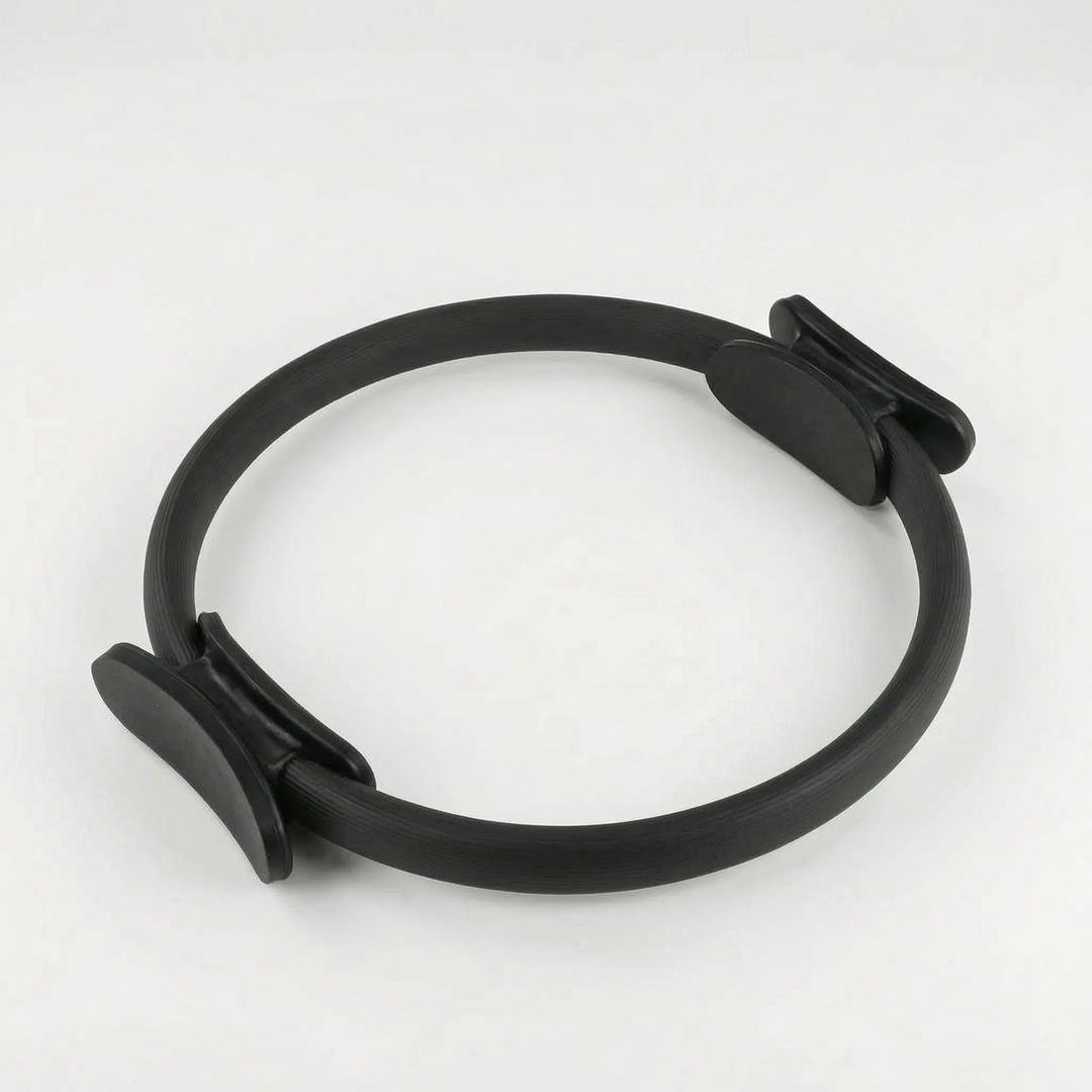 Versatile Pilates exercise ring for resistance workouts. Perfect for home gym training, core engagement & muscle strengthening.