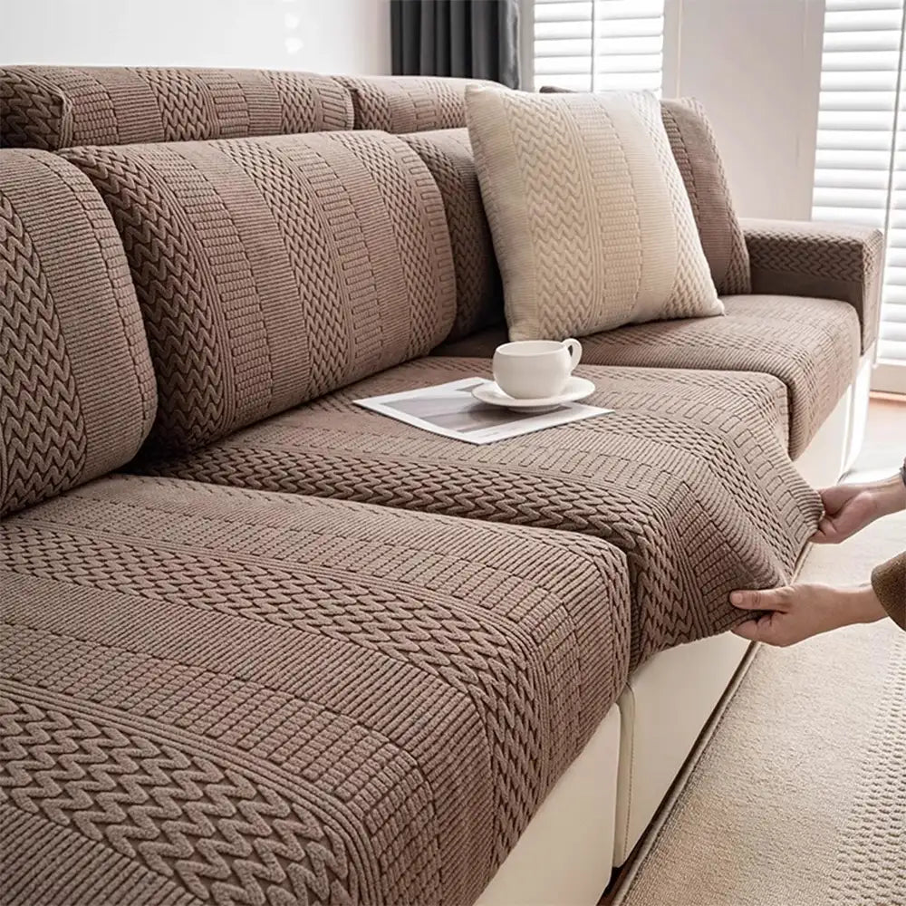 Machine washable polar fleece sofa protector, antistatic, soft and pet-friendly