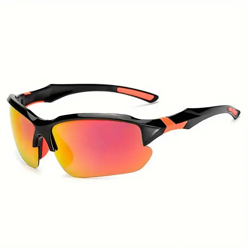 Durable polarized sports sunglasses, ideal for running, cycling, and active use.