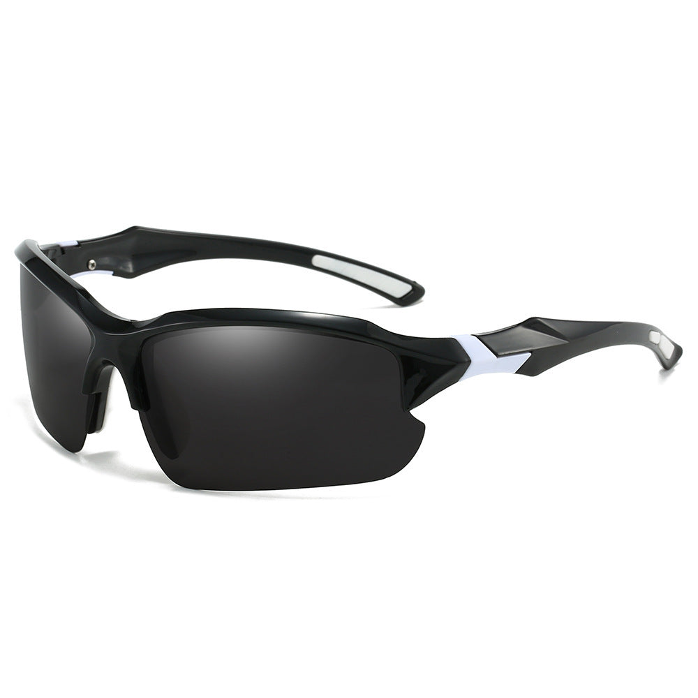 Durable unisex polarized sports sunglasses providing superior eye protection.