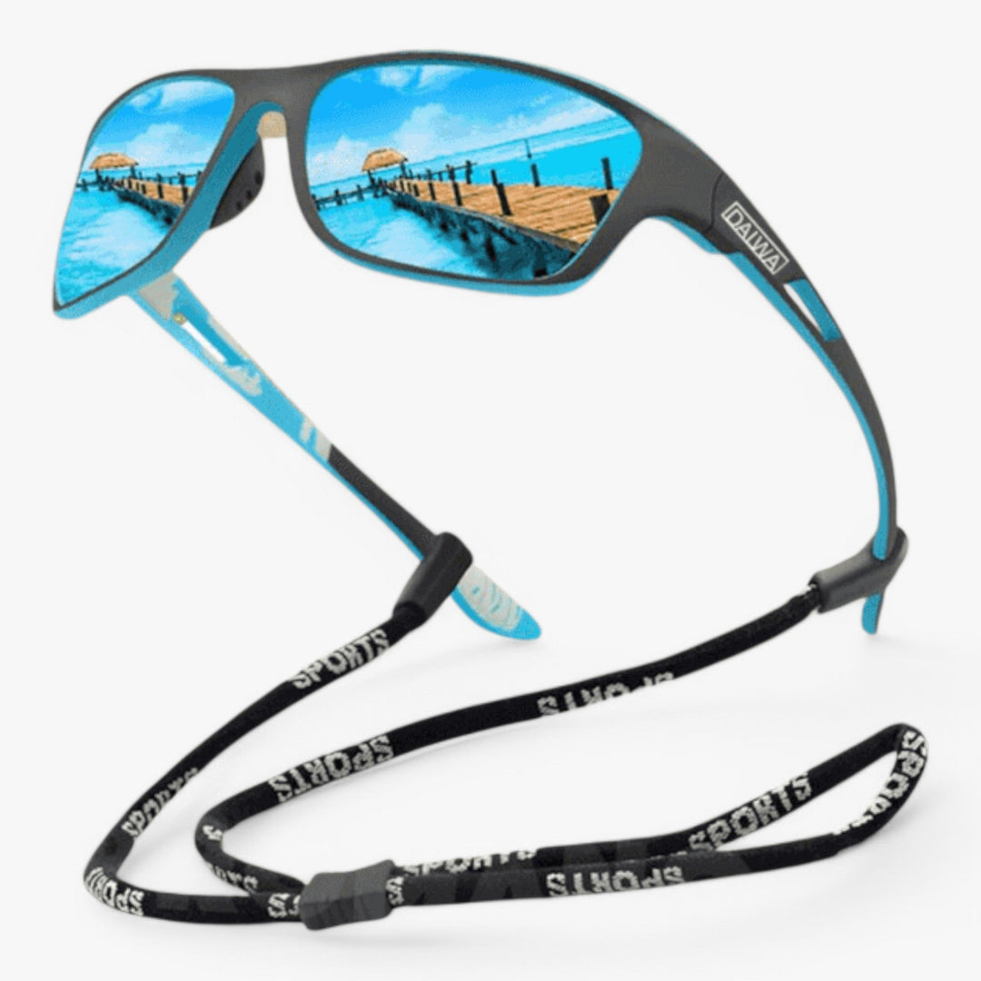 Activewear polarized sunglasses for men & women, scratch-resistant lenses provide superior UV protection for sports.