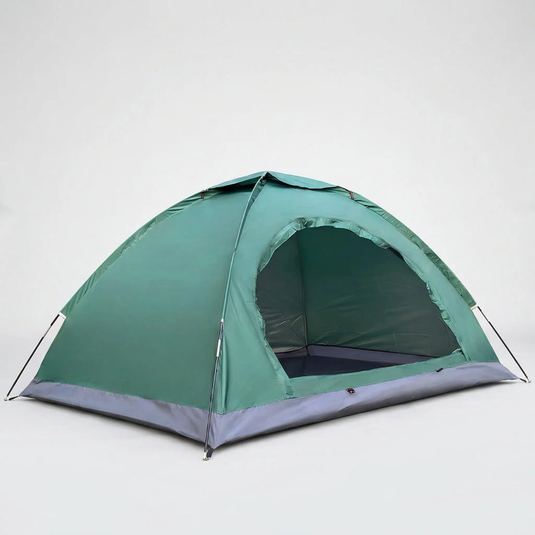 Weather-resistant 2-person tent, perfect for camping & outdoor adventures. Provides shelter for hikers.