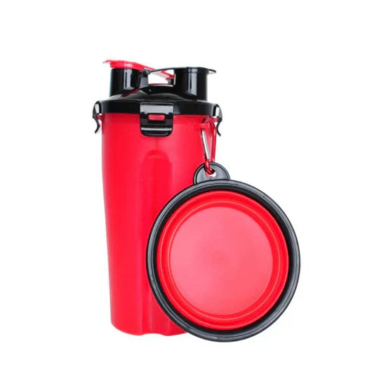 Durable pet travel bottle, designed for convenient hydration on the go for dogs