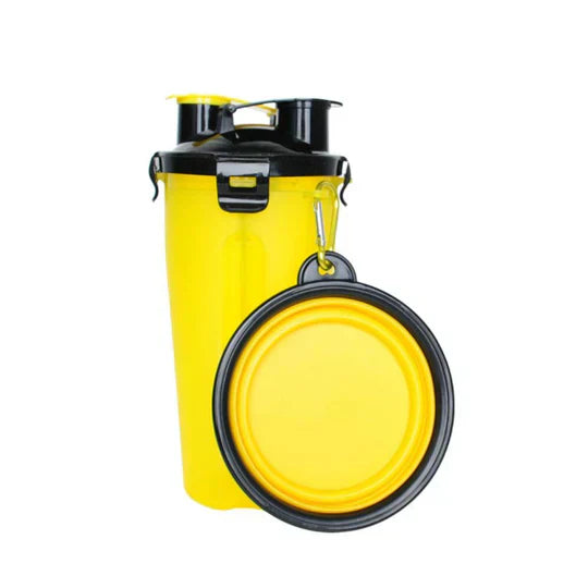 Multifunctional pet travel supplies: feeding and watering bottle for cats & dogs