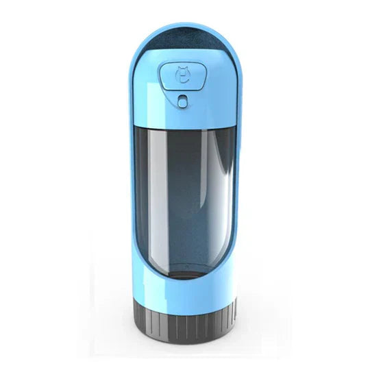Compact portable pet water bottle for on-the-go hydration, essential pet supplies.
