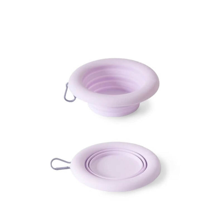 Portable 500ml silicone pet bowl, convenient and eco-friendly for all your pet's needs