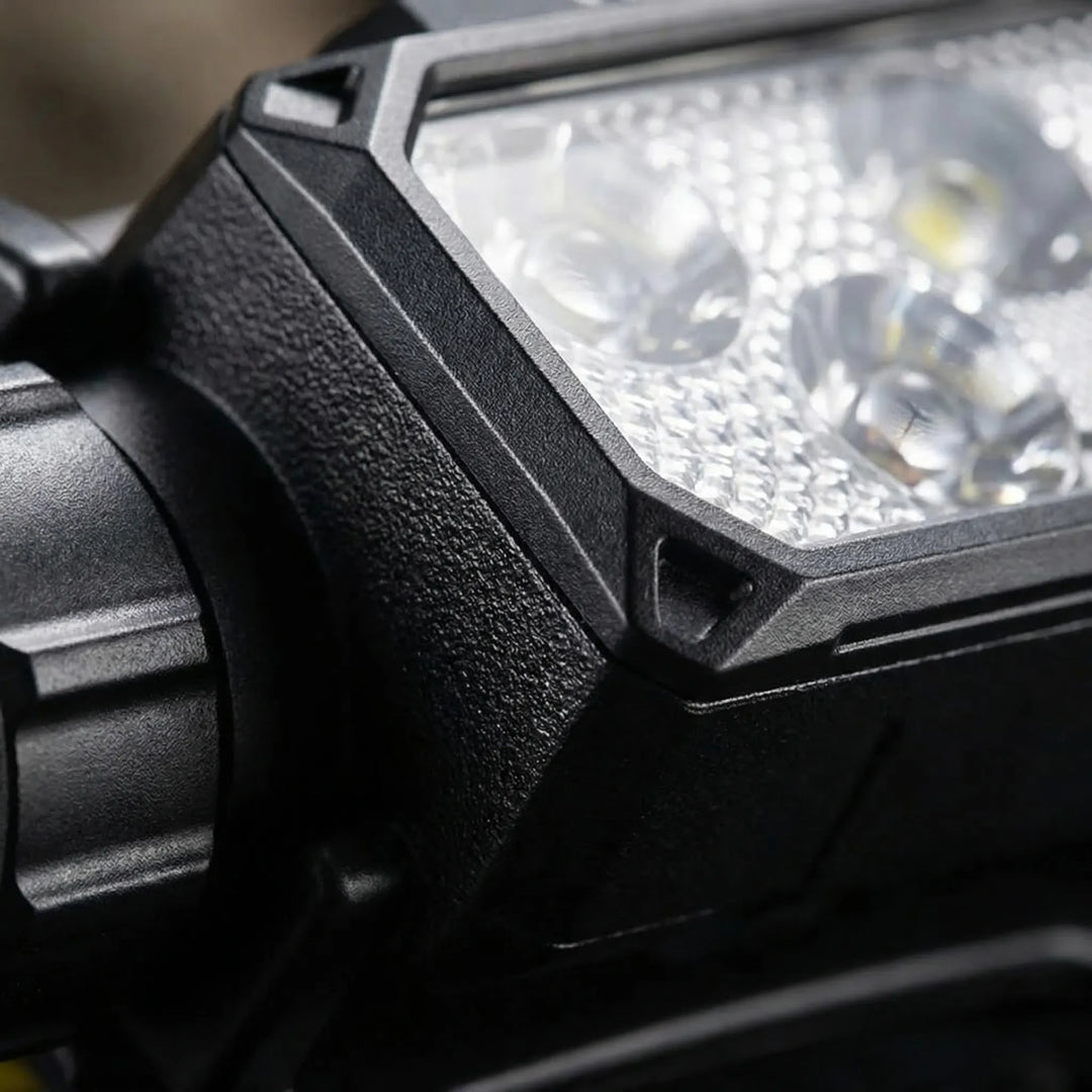 Comfortable, hands-free powerful LED headlamp with USB-C charging for outdoor activities & work light.