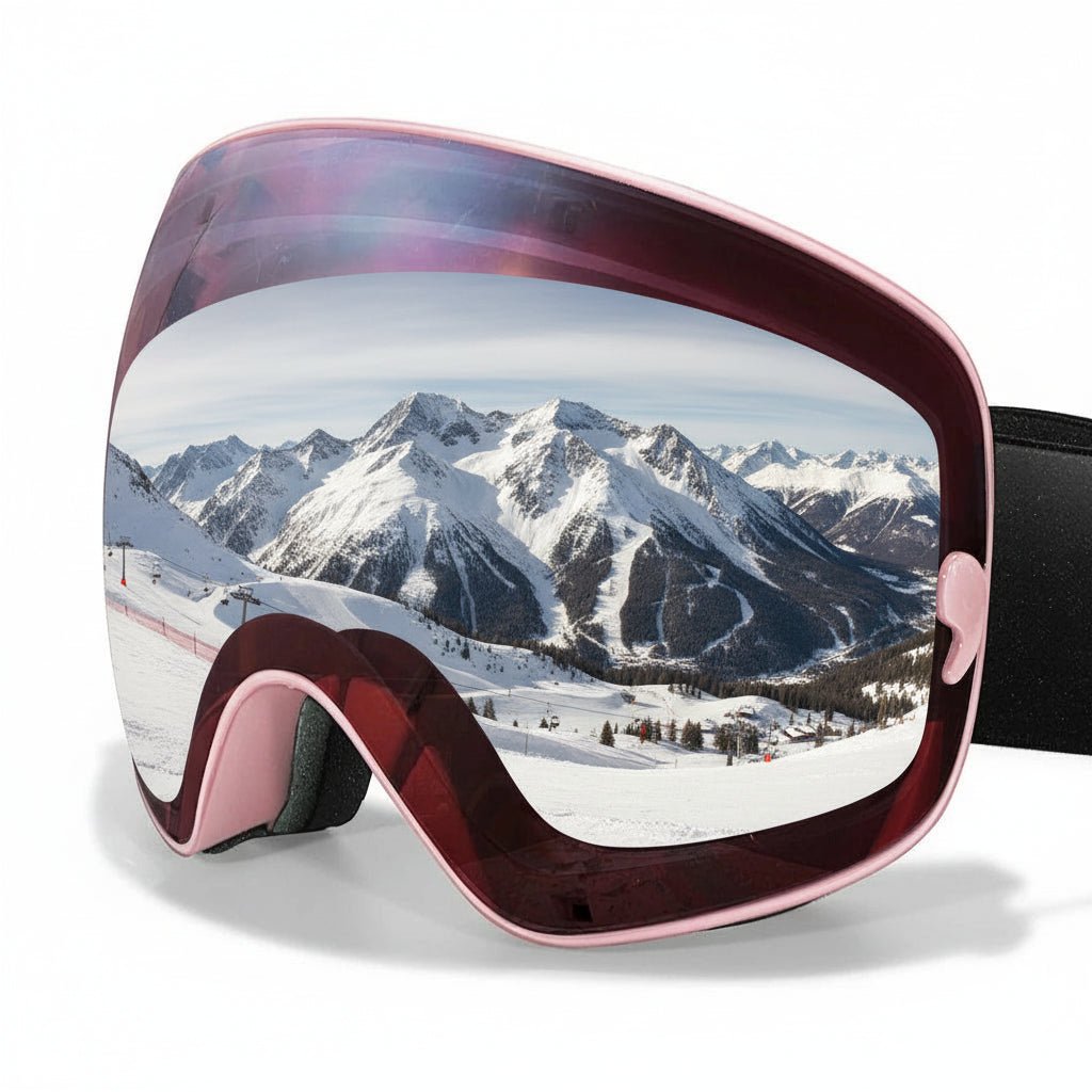 Night vision ski goggles: Anti-fog & UV400 lenses ensure clear sight for late-night winter sports adventures.