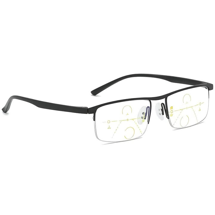 Unisex progressive reading glasses, anti-glare, with blue light & UV protection.