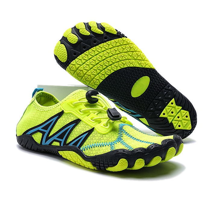 Non-slip sole barefoot water shoes for kayaking, paddleboarding & general water sports.