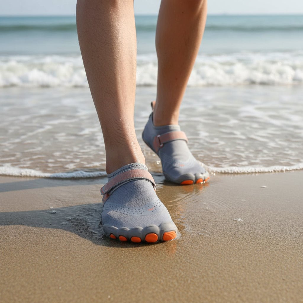 Adjustable quick-dry water shoes for men & women, ideal for beach vacations & pool activities. Summer outdoor footwear.