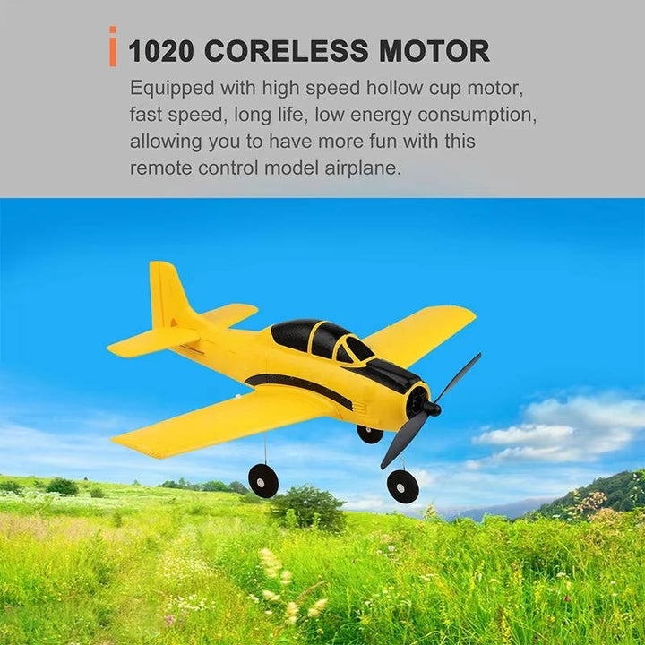 Durable EPP foam RC plane, 6-axis gyro, and dual batteries for easy, crash-resistant outdoor flying fun.