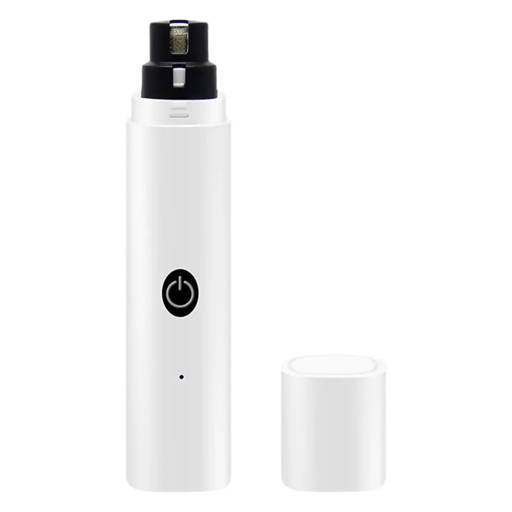 Unisex rechargeable pet nail grinder with LED light for safe, painless dog and cat nail care