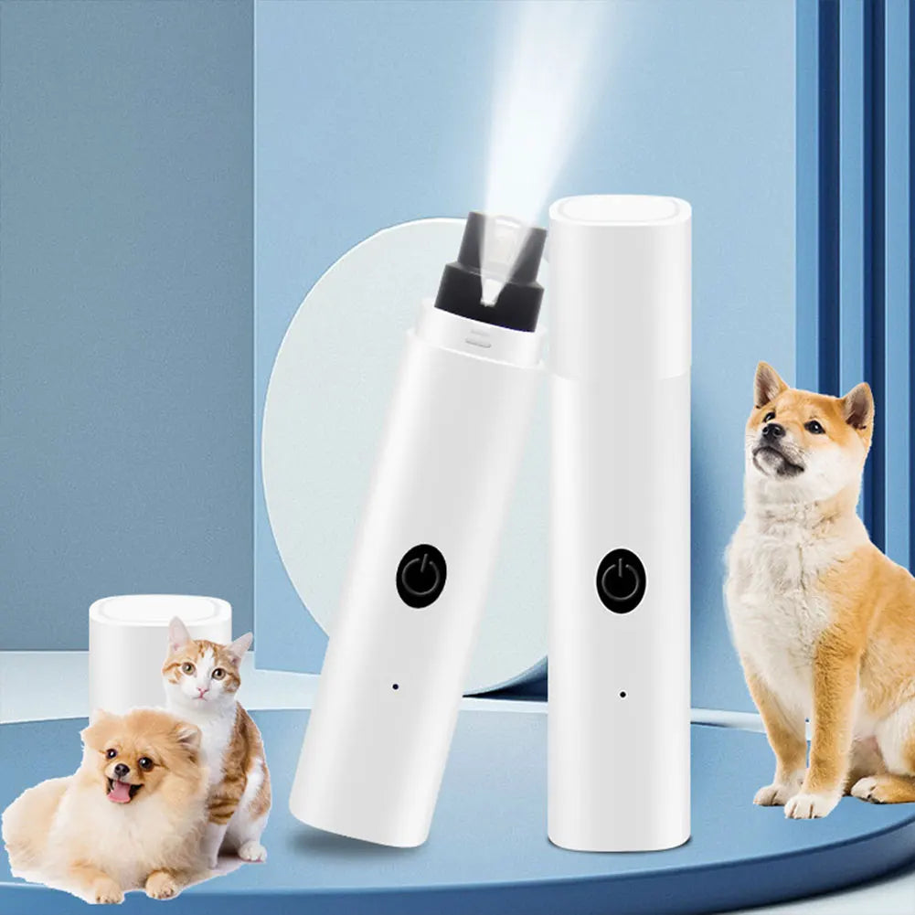 Pet supplies: Electric nail file with powerful motor and LED for effective dog and cat nail care