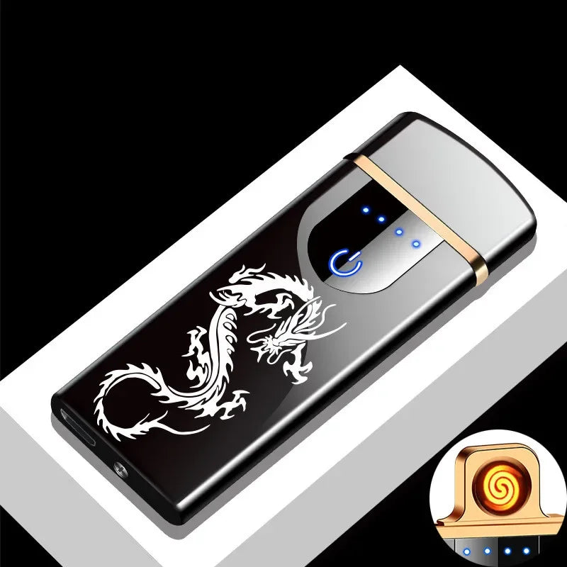 Plasma arc candle lighter, USB rechargeable & windproof, flameless for easy lighting.